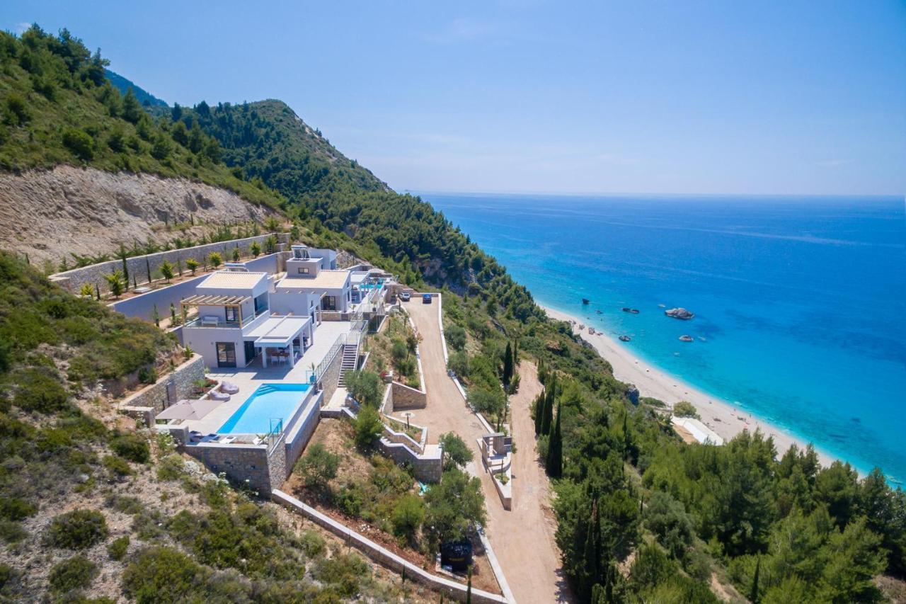 Kathisma Bay Villas - Luxury Villas- Villa Oceanos Каламици Экстерьер фото
