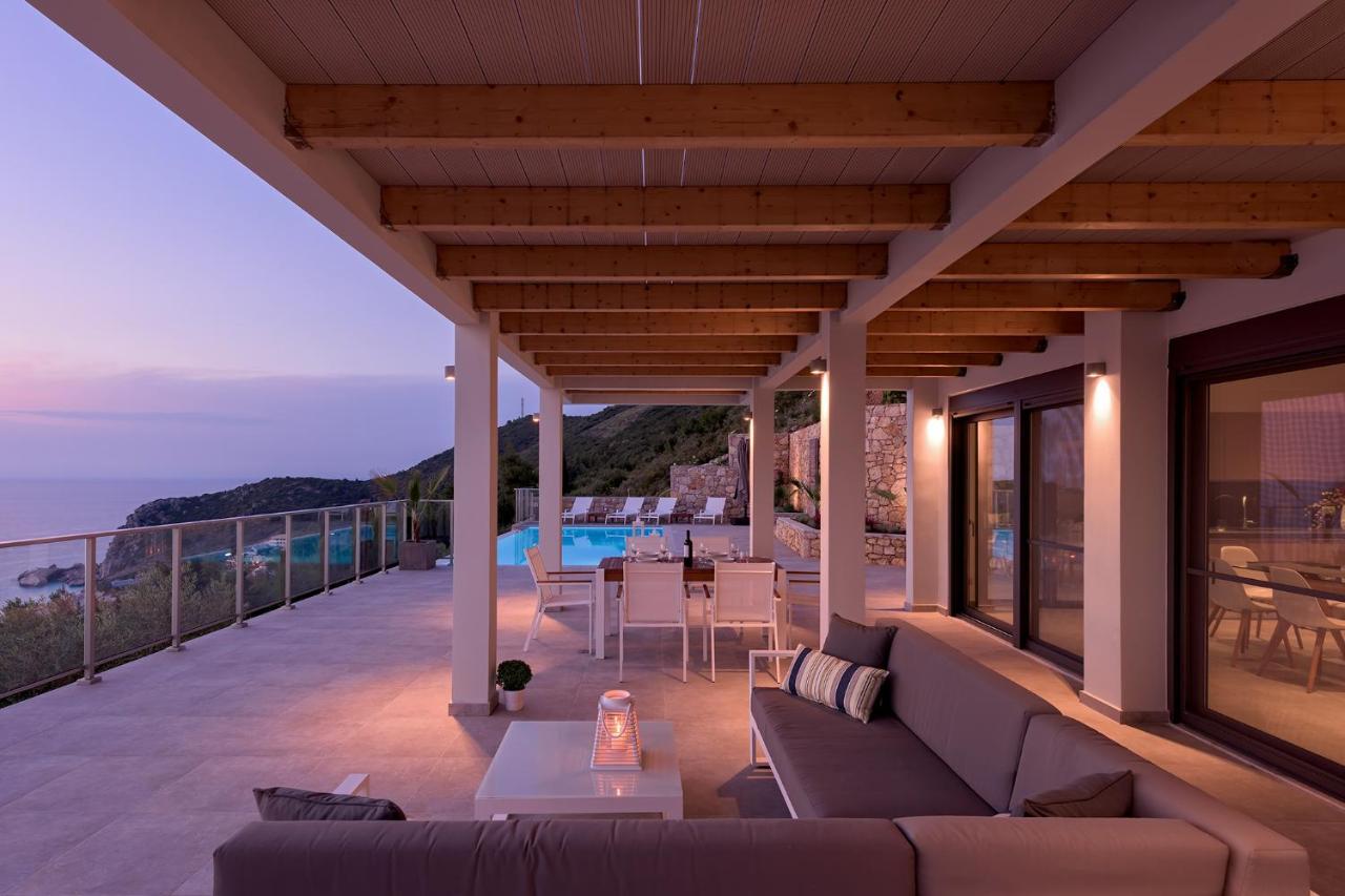 Kathisma Bay Villas - Luxury Villas- Villa Oceanos Каламици Экстерьер фото